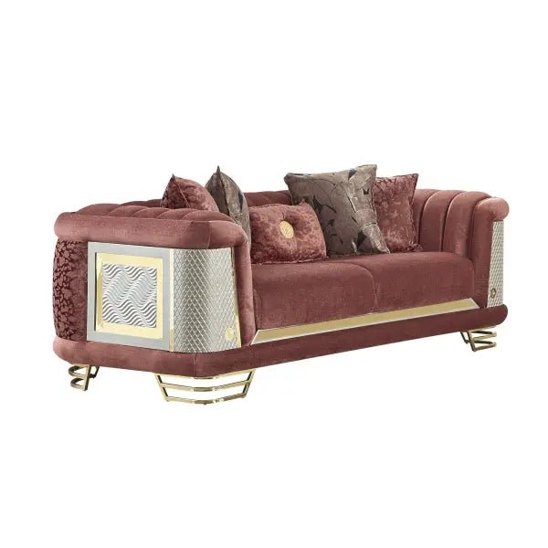 Romans Stationary Livingroom Sofa Brick - Ferro Furniture