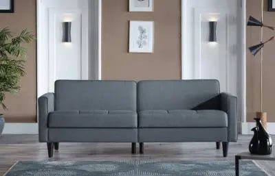 Sawyer (Left) 3 Seat Sleeper (Corvet Anthracite) - Ferro Furniture
