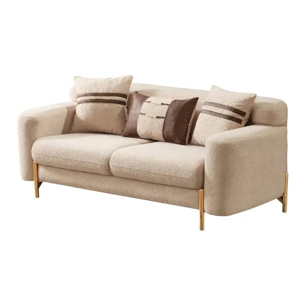 Shelby Stationary Livingroom Loveseat Beige - Ferro Furniture