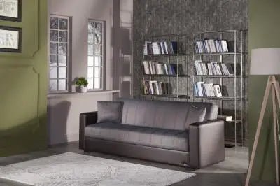 Sidney 3 Seat Sleeper (Bolzoni Brown) 1 Piece - Ferro Furniture