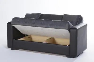Sidney Love Seat (Bolzoni Gray) 2 Pieces - Ferro Furniture