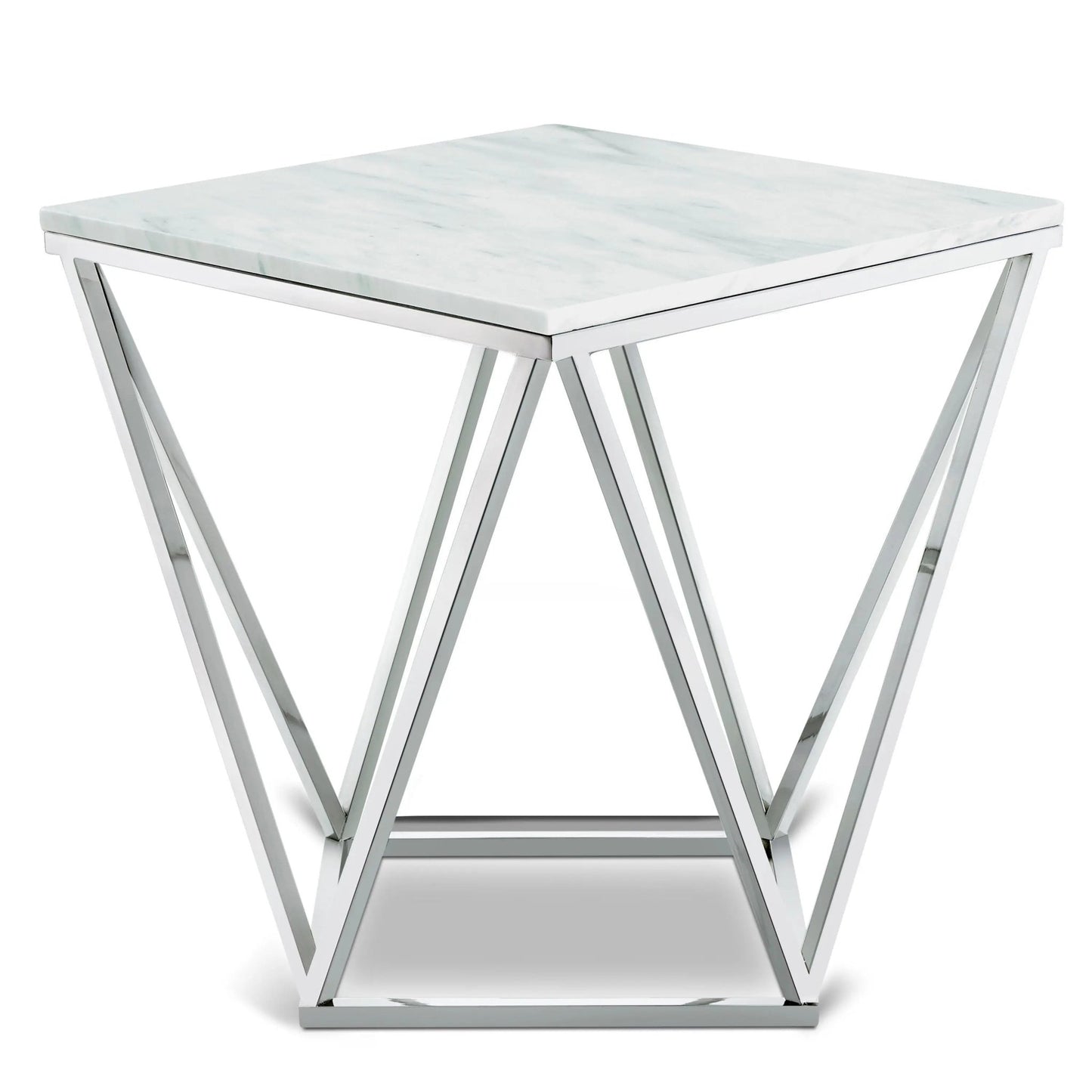 Skylar - End Table - Pearl Silver - Ferro Furniture