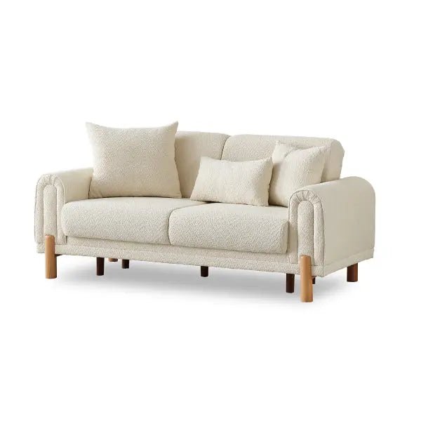 Soho Convertible Livingroom Loveseat Cream - Ferro Furniture