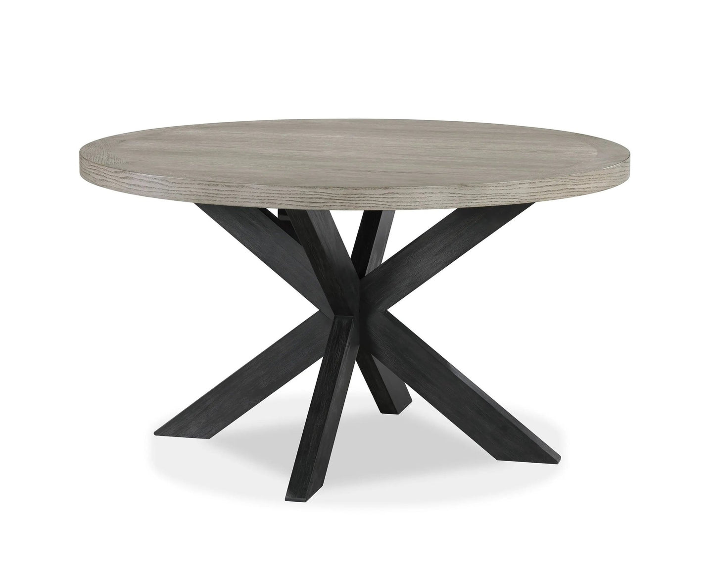 Stevens - Round Dining Table - Charcoal & Gray - Ferro Furniture