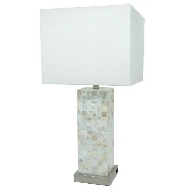 Table Lamp - Pearl Silver / White - Ferro Furniture