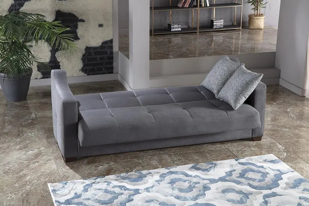 Tahoe 3 Seat Sleeper (Melson Dark Gray) 2 Pieces - Ferro Furniture