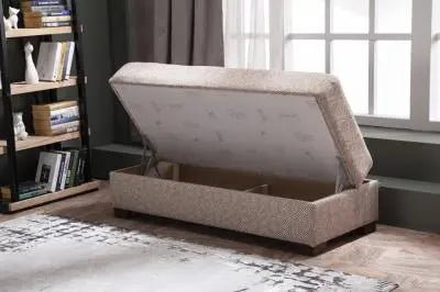 Tahoe Storage Ottoman (Carrie SW Brown 260) 1 Piece - Ferro Furniture