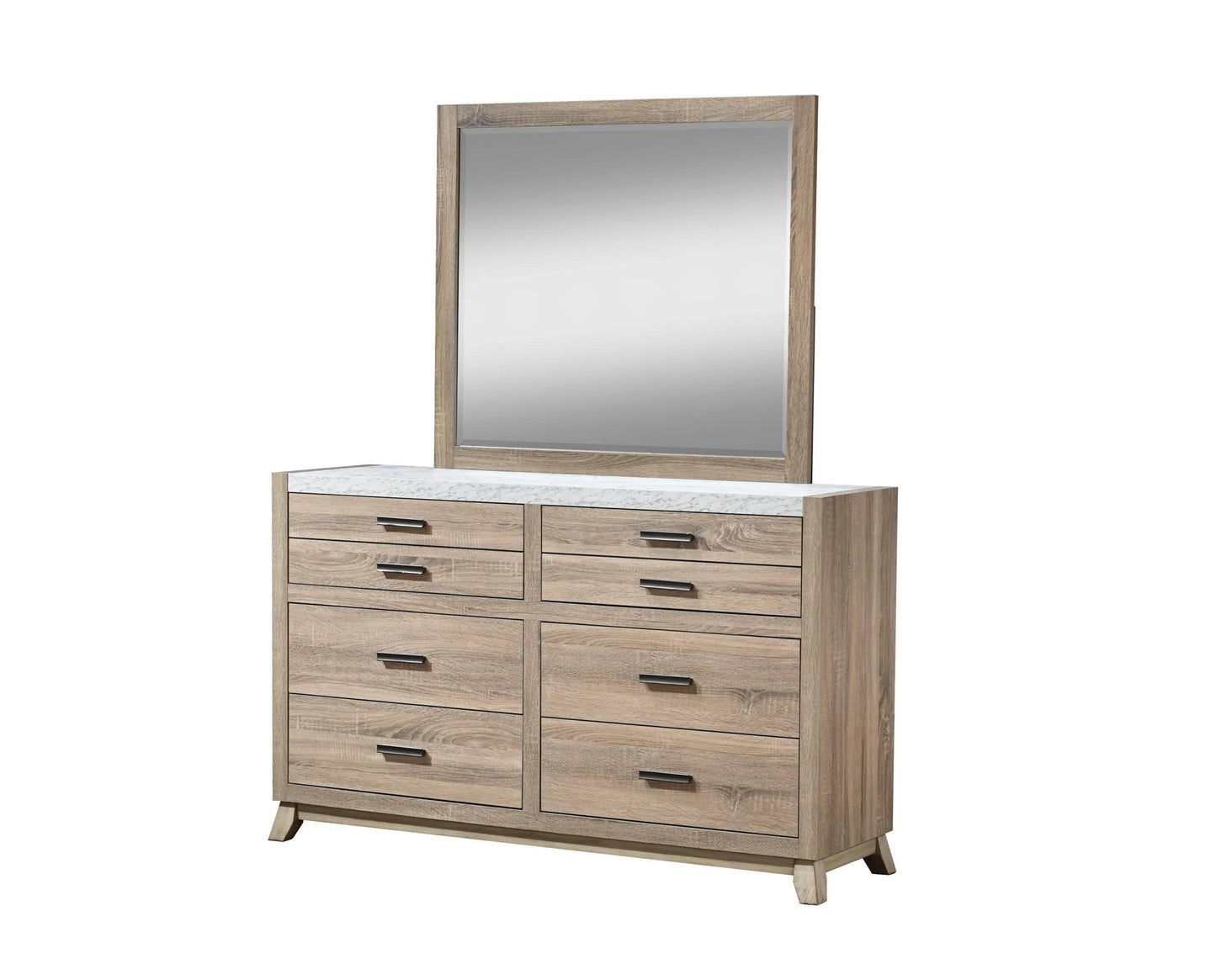 Tilston - Dresser & Mirror - Natural - Ferro Furniture