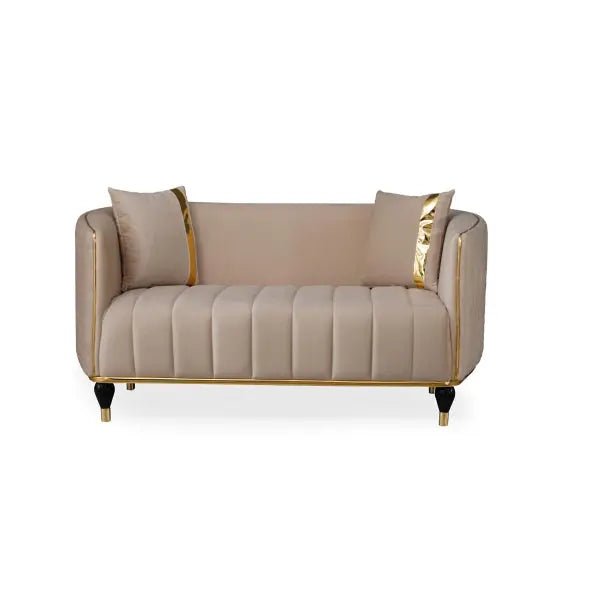 Toronto Stationary Loveseat Cream - Ferro Furniture