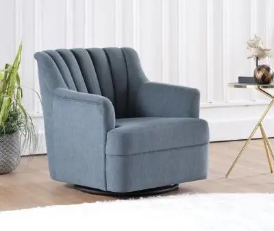 Urbane Swivel Chair (Urbane Petrol Blue) - Ferro Furniture