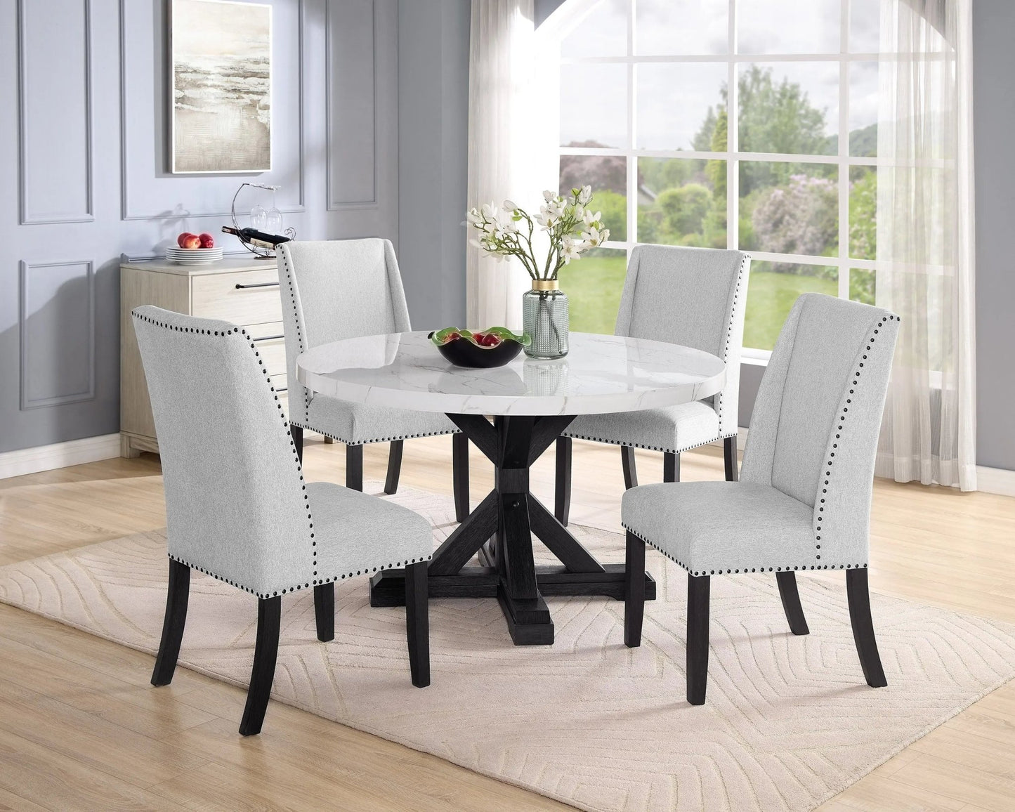 Vance - Dining Table Set - White - Ferro Furniture