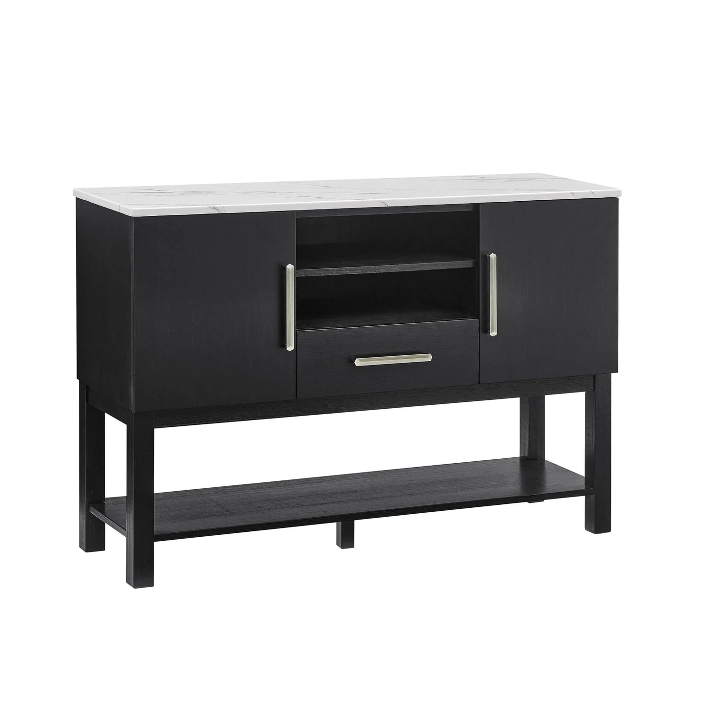 Vance - Side Board - Charcoal / White - Ferro Furniture