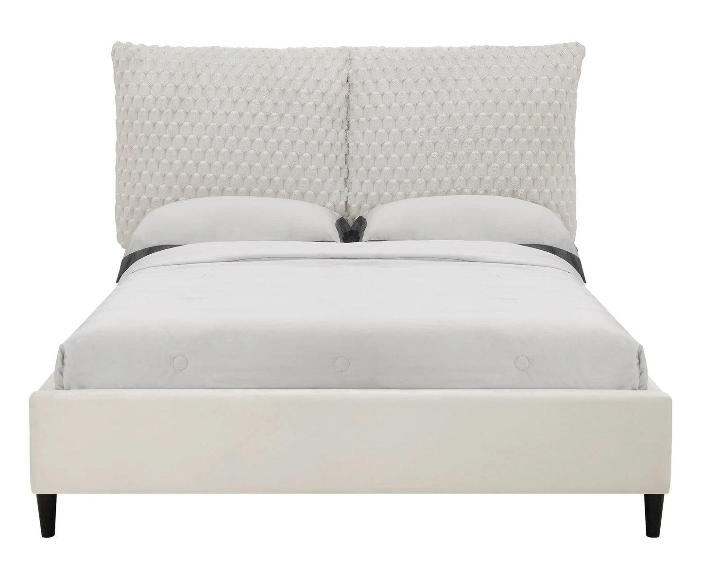 Violet - King Bed - White Dove - Ferro Furniture