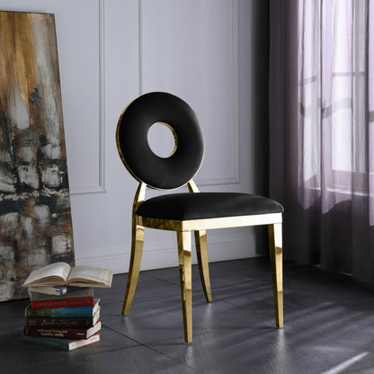 Carousel Dining Chair with Gold Legs (Set of 2)