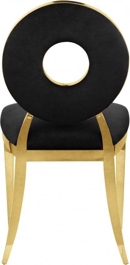 Carousel Dining Chair with Gold Legs (Set of 2)