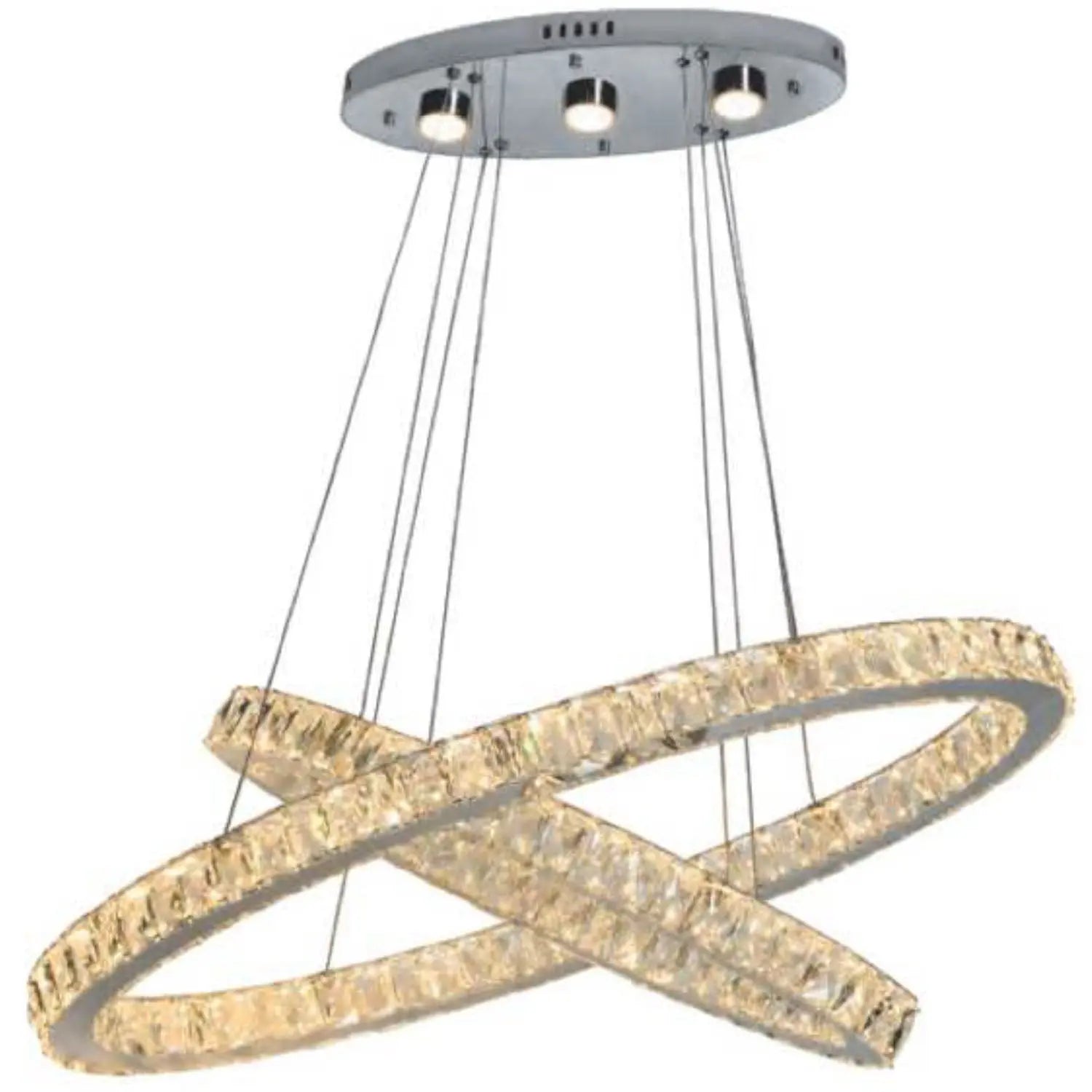 2043D36CCT Chrome Oval Chandelier - Ferro Furniture