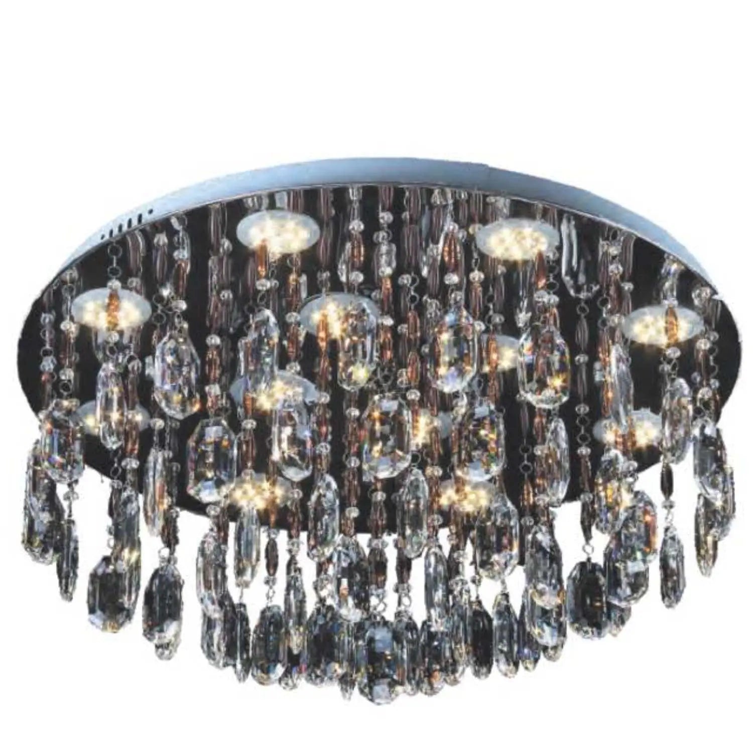 21RND24CH Chrome Round Chandelier - Ferro Furniture