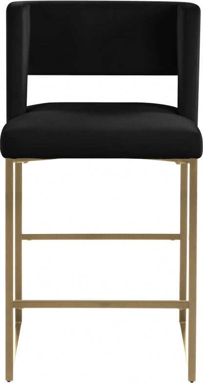 Caleb Counter Stool with Gold Finished (Set of 2)