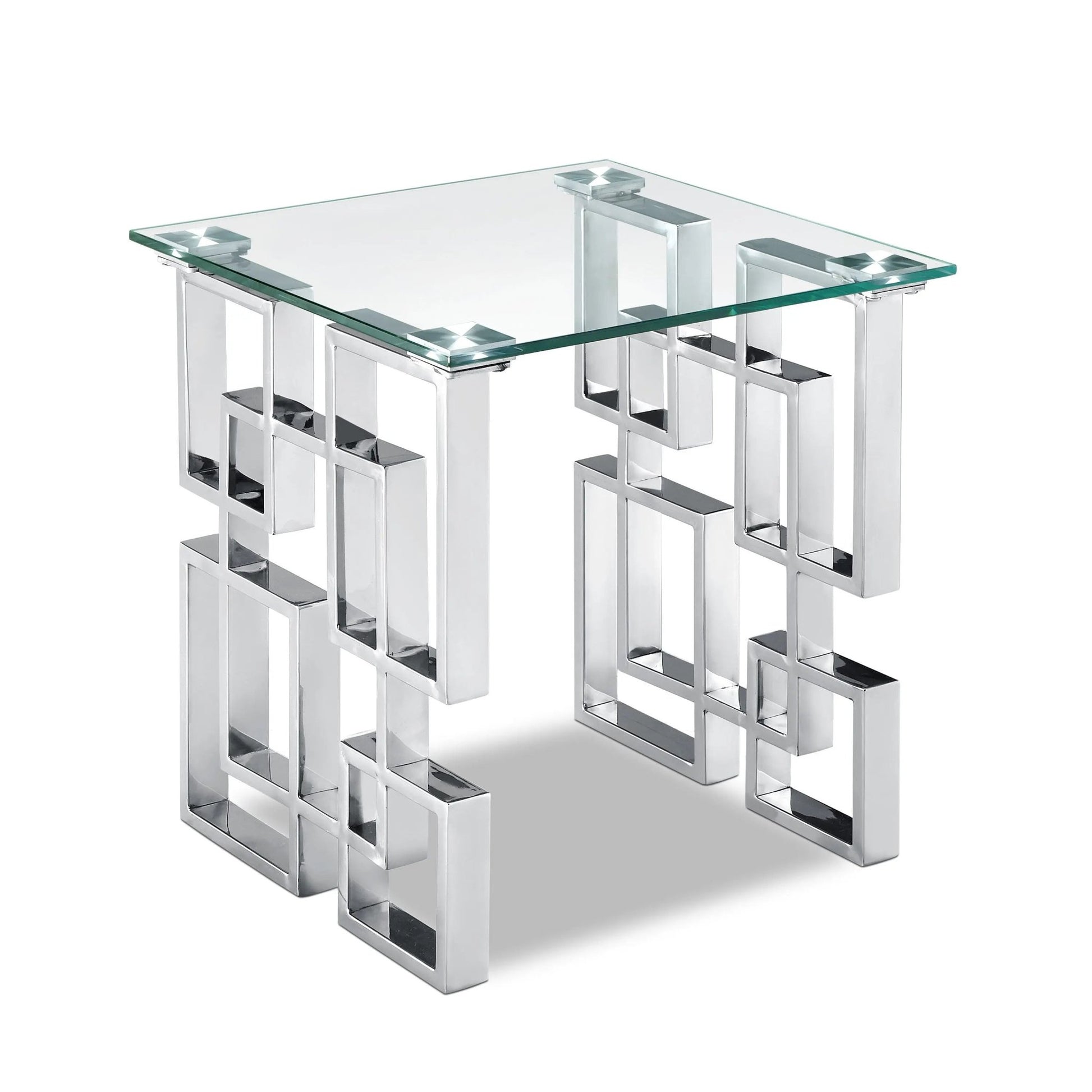 Alexis - End Table - Pearl Silver - Ferro Furniture