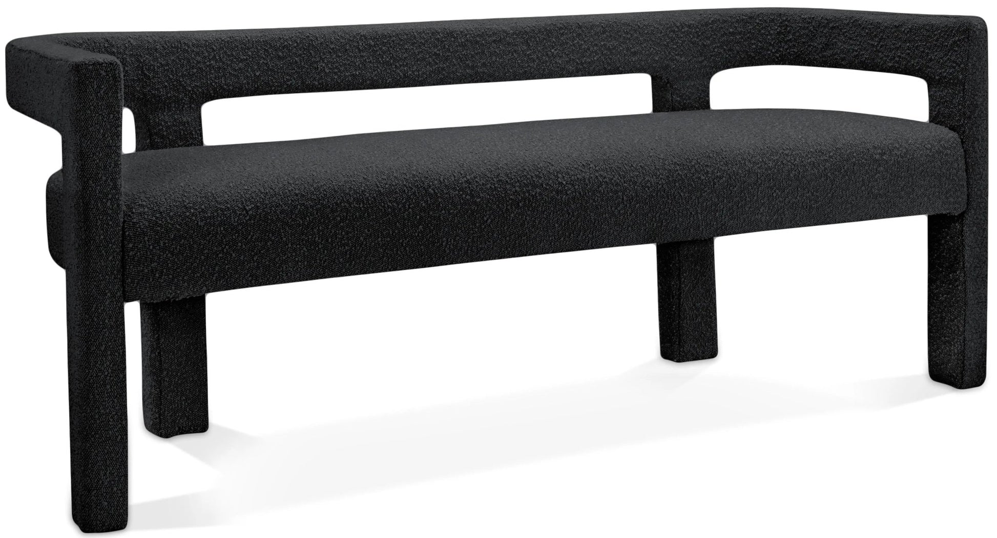 Athena - Boucle Fabric Bench - Ferro Furniture
