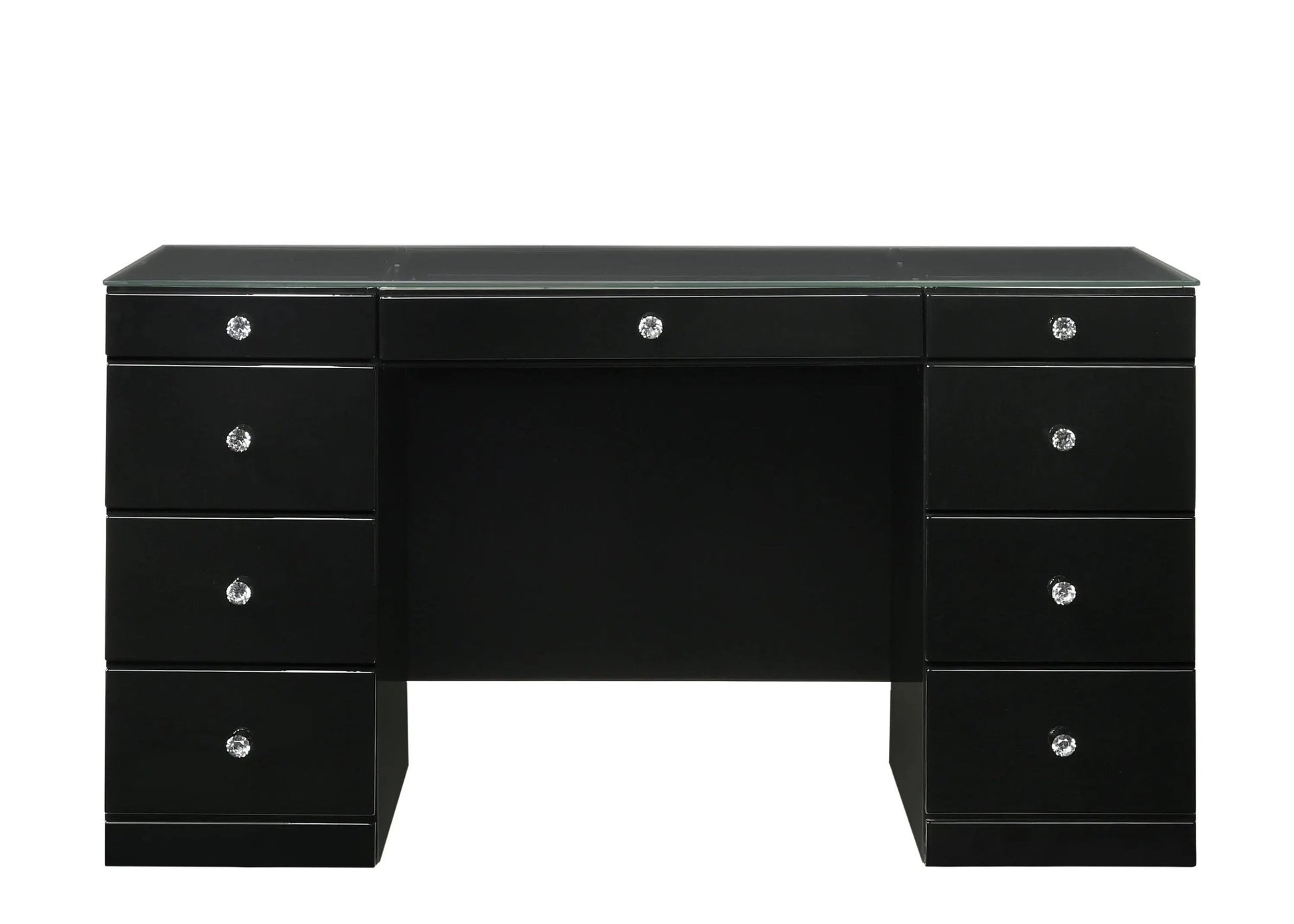 Avery - Vanity Desk With Glass Top - Ferro Furniture