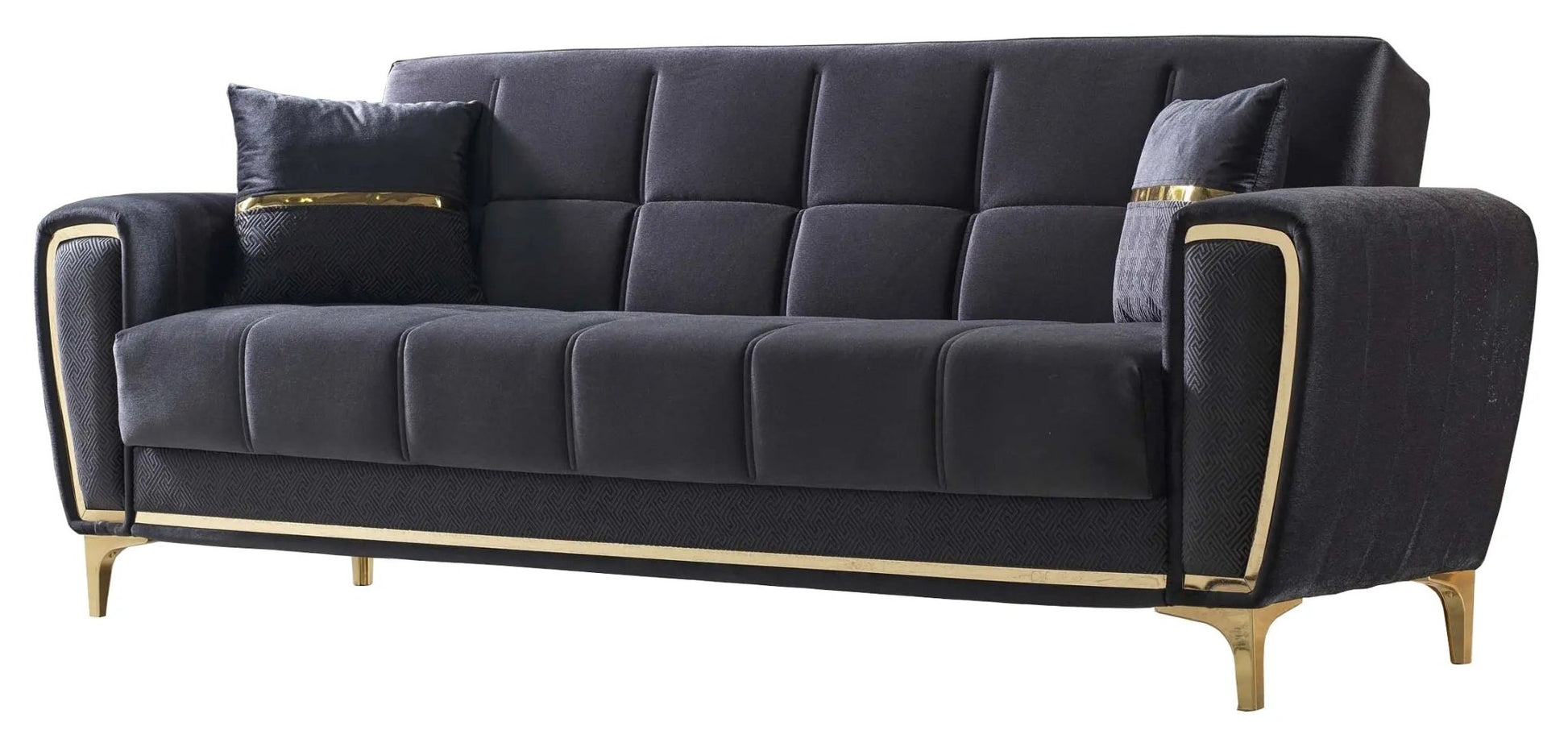Boston Convertible Loveseat Anthracite - Ferro Furniture