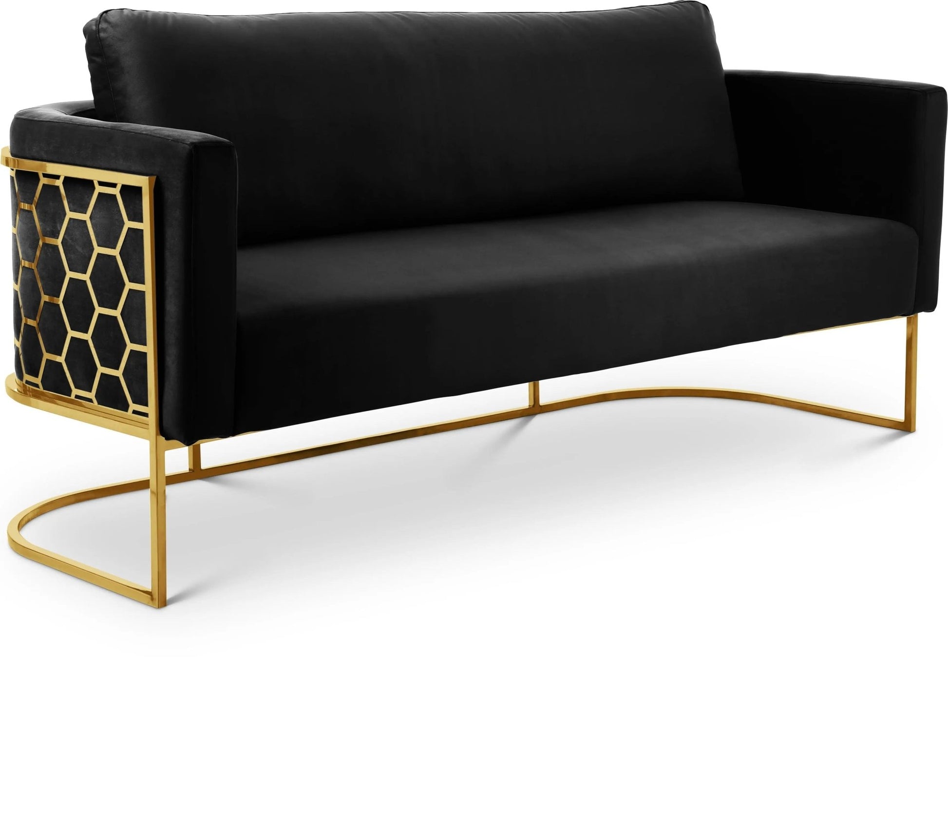 Casa - Sofa with Gold Legs - Ferro Furniture