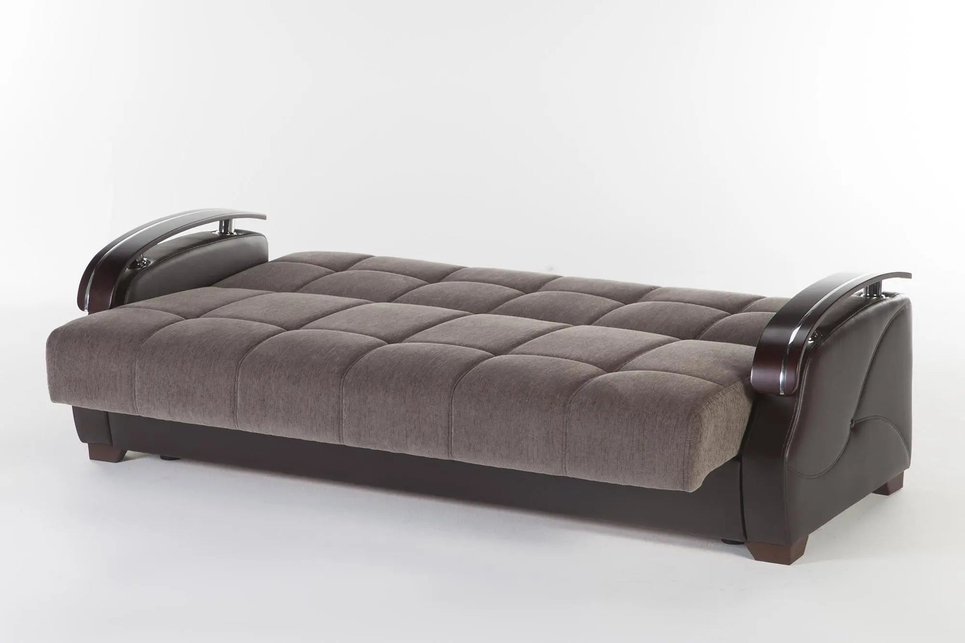 Costa 3 Seat Sleeper (Armoni Brown)/W Brown Vynil 1 Piece - Ferro Furniture