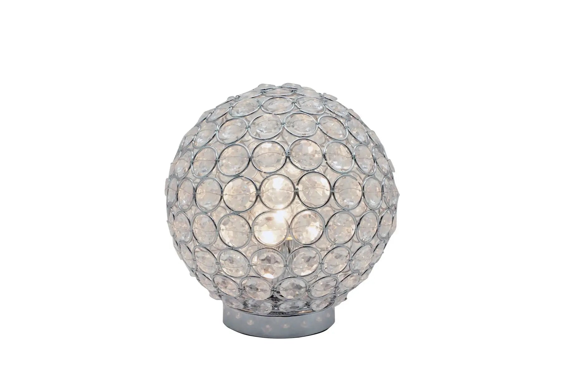 Crystal Globe - Table Lamp - Gray - Ferro Furniture