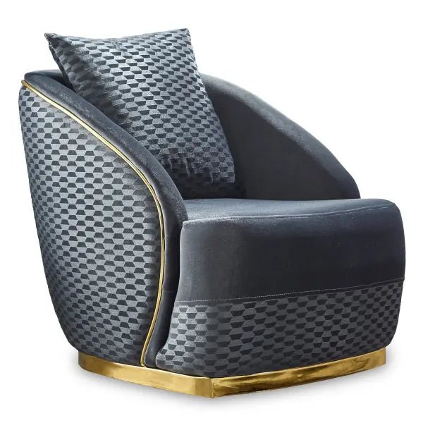 Elegance Livingroom Chair Dark Grey - Ferro Furniture