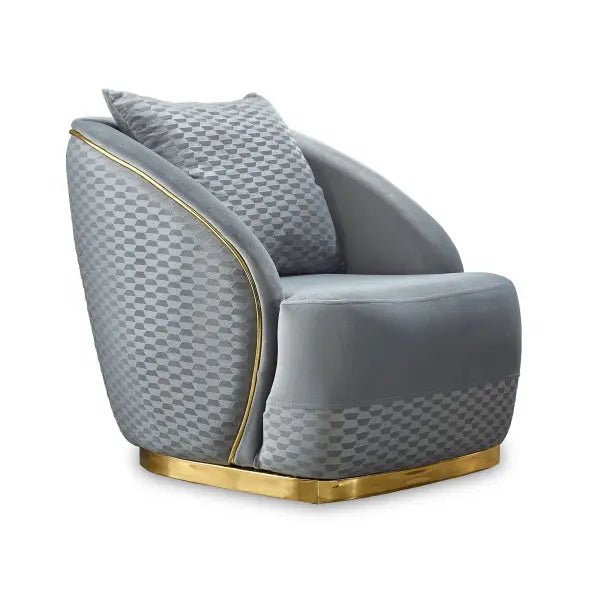 Elegance Livingroom Chair Light Grey - Ferro Furniture