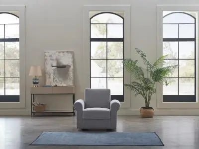Elita S Armchair (Koopsi Light Gray) - Ferro Furniture