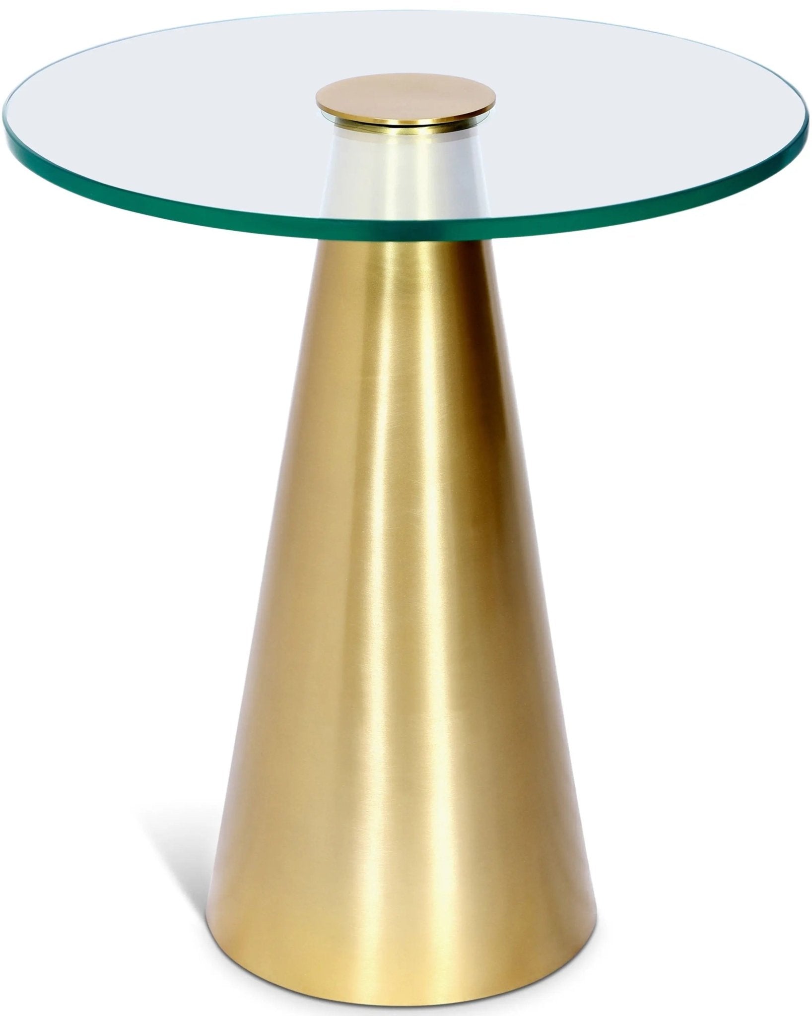 Glassimo - End Table - Gold - Ferro Furniture