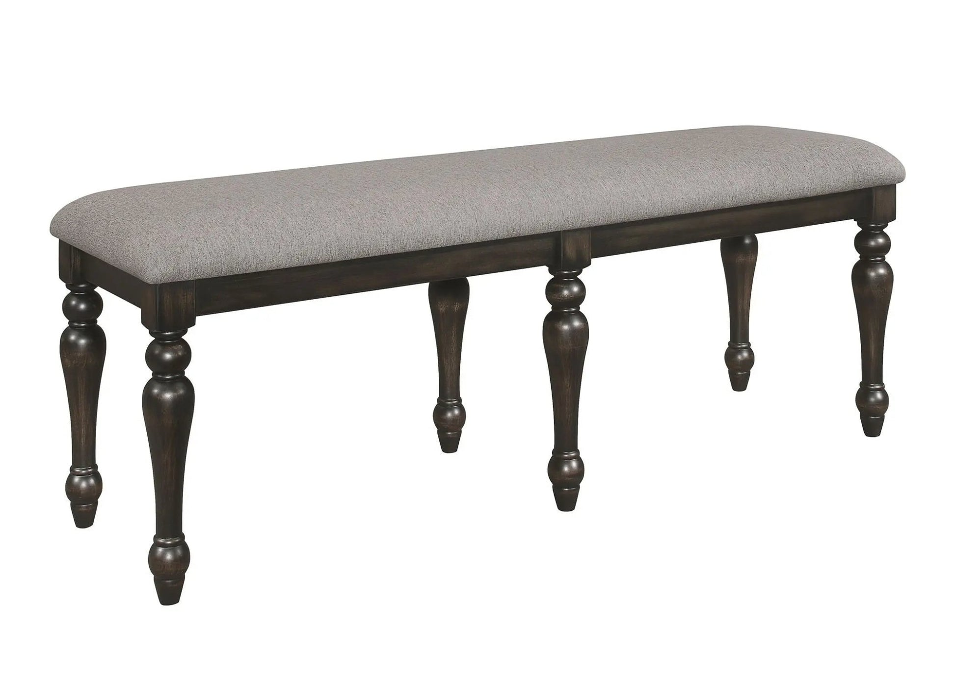 Hilara - Bench - Gray & Charcoal - Ferro Furniture