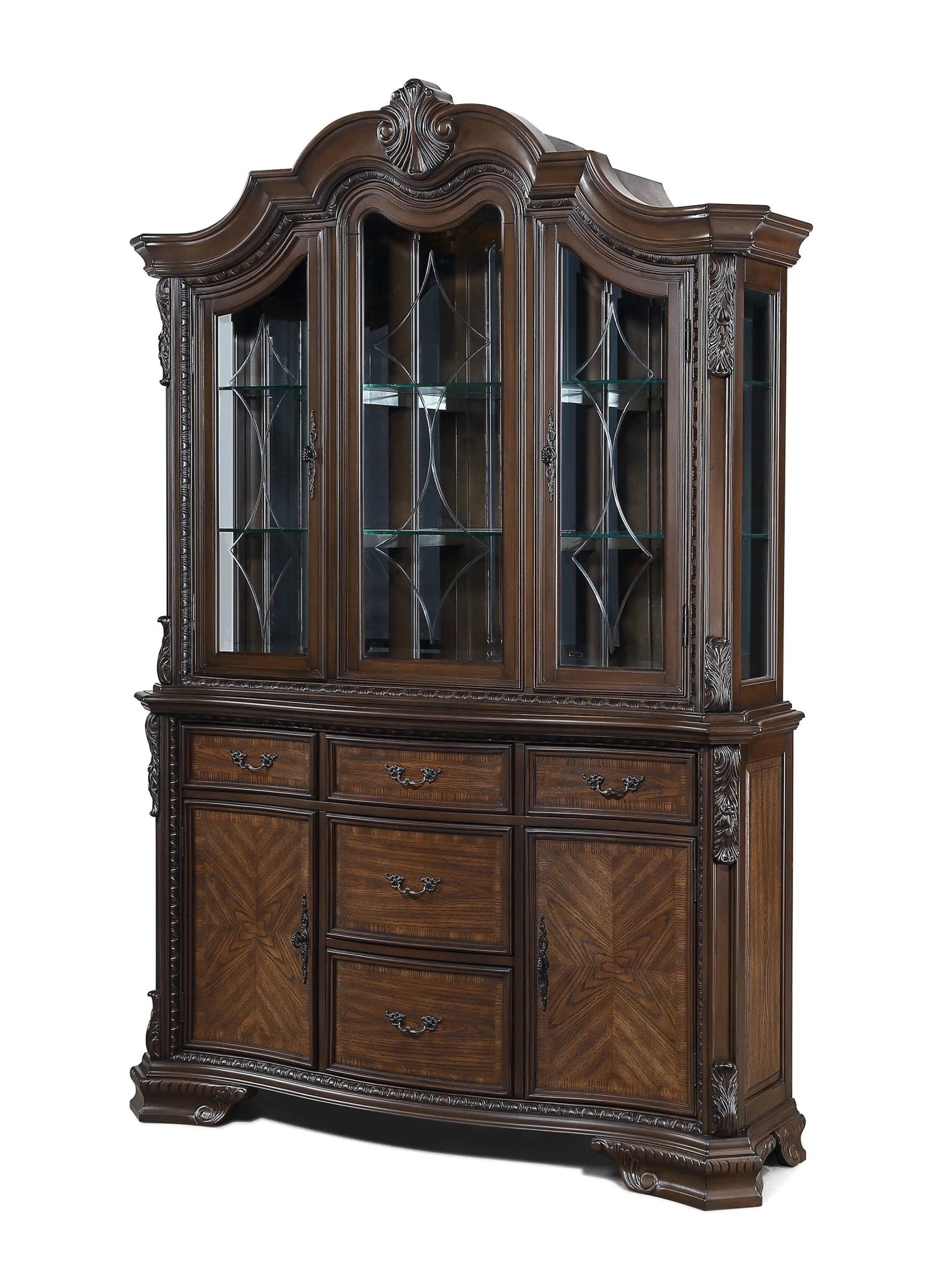 Kiera - Hutch & Buffet - Cherry - Ferro Furniture