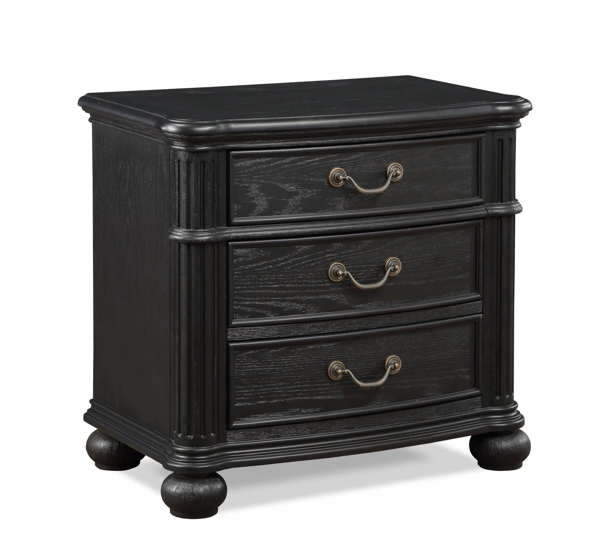 Kingsbury - Nightstand - Black - Ferro Furniture