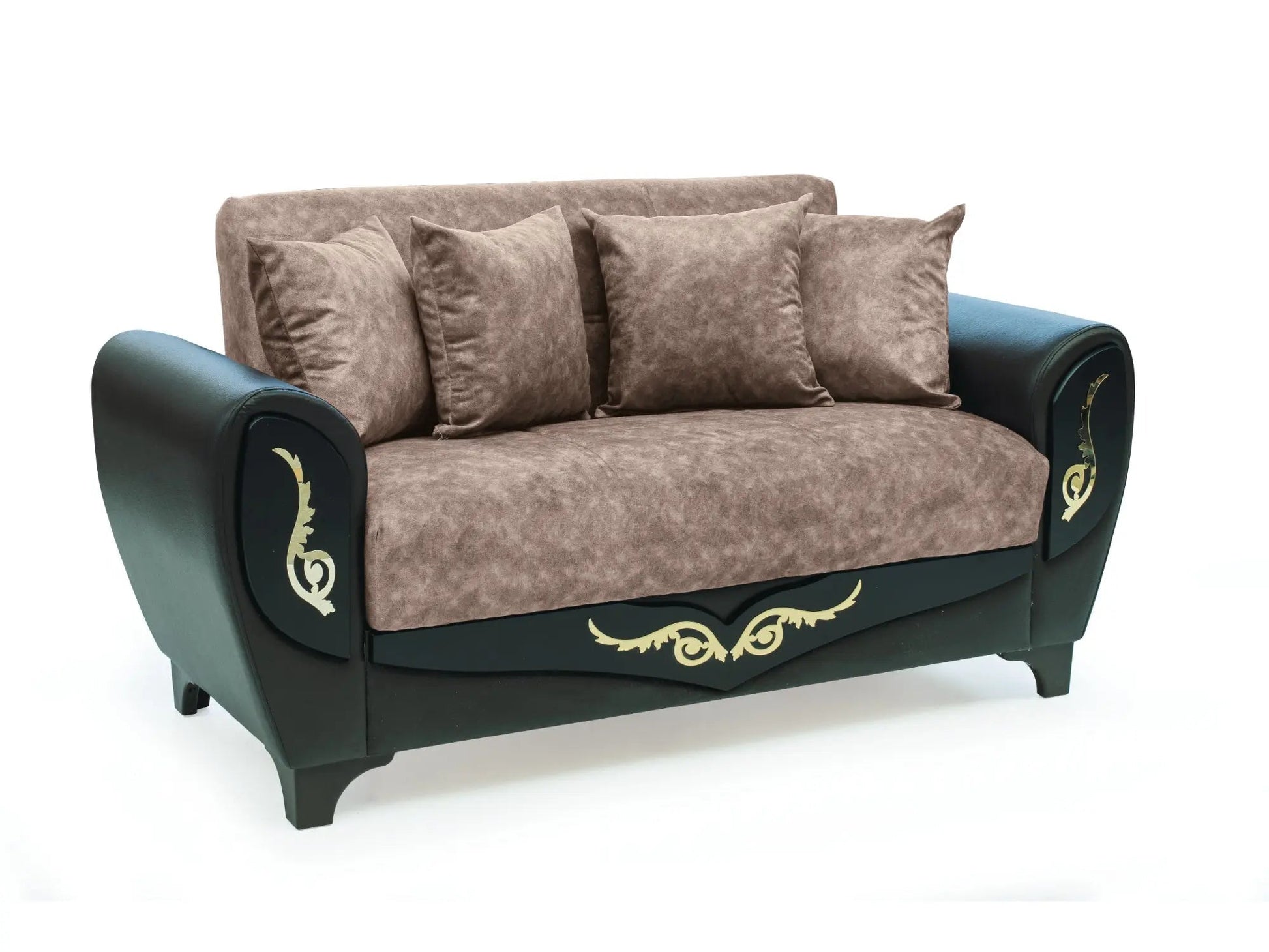 Legacy Convertible Livingroom Loveseat Dropp Brown - Ferro Furniture