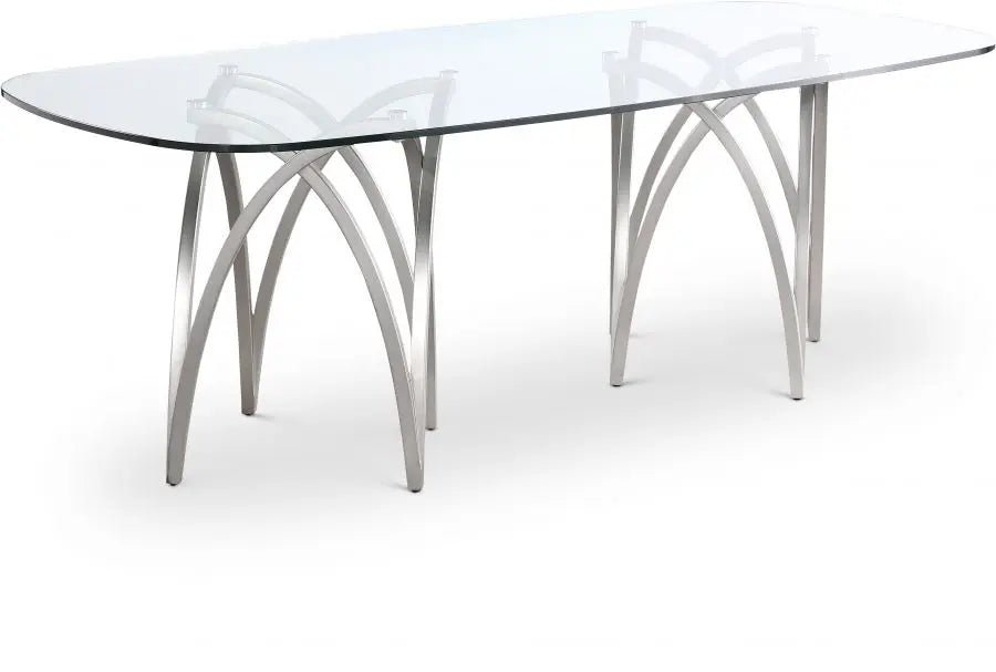Madelyn - Dining Table - Silver - Ferro Furniture