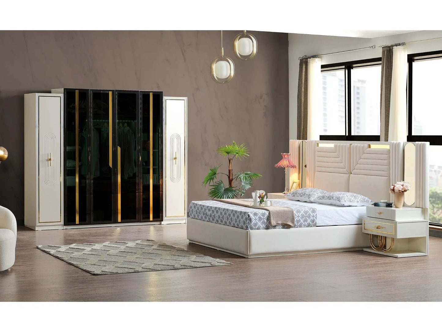 Marsel King Storage Bed With Headboard - Ferro Furniture