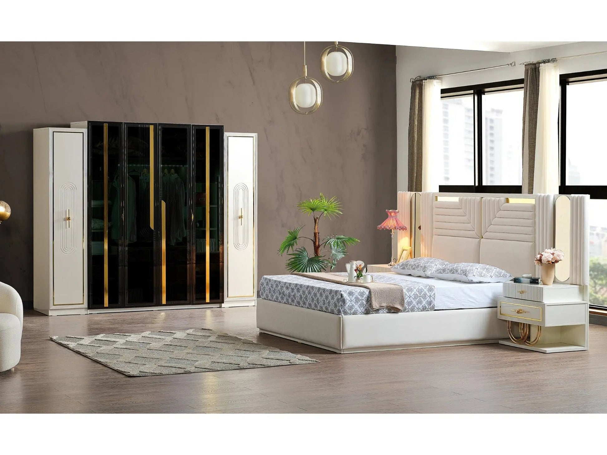 Marsel King Storage Bed With Headboard - Ferro Furniture