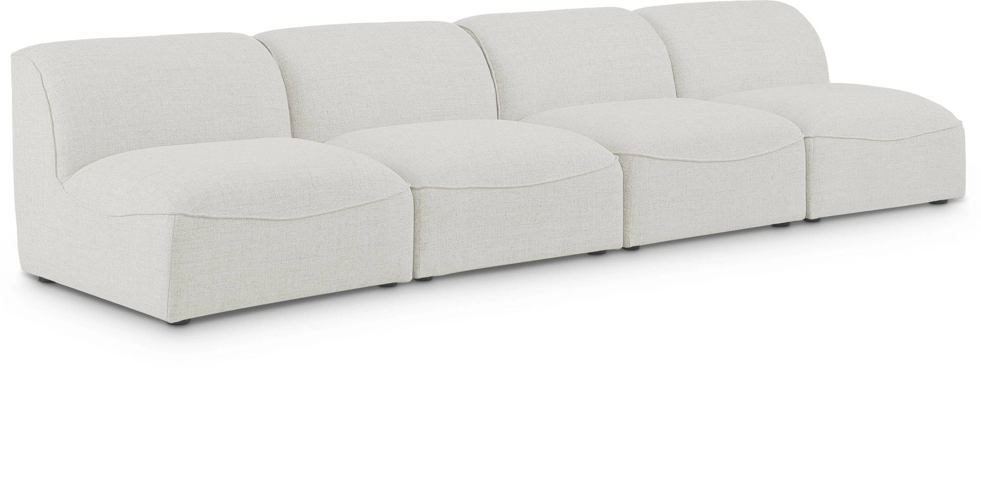 Miramar - 4 Seat Armless Modular Sofa - Ferro Furniture