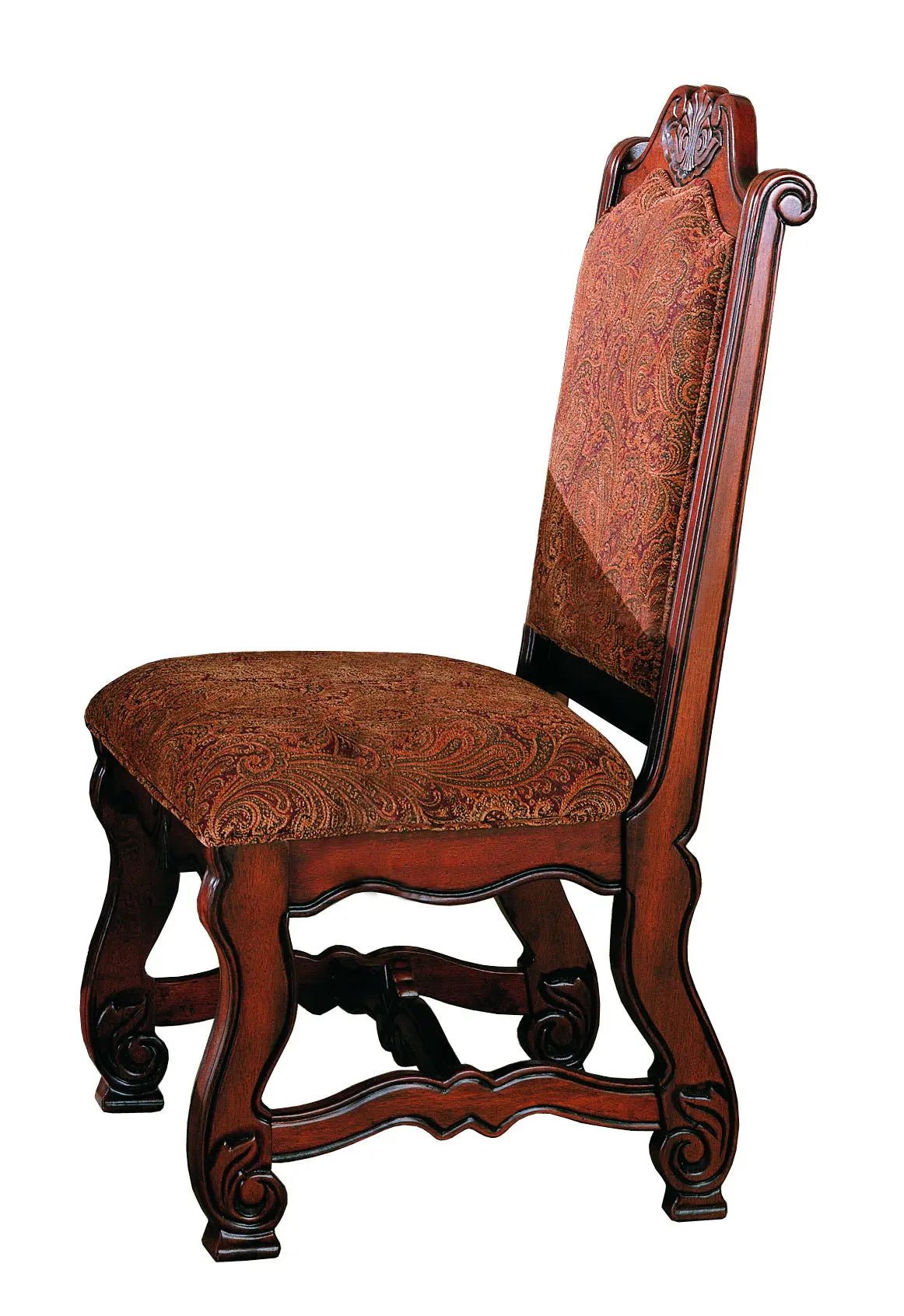 Neo Renaissance - Side Chair (Set of 2) - Red Dark - Ferro Furniture