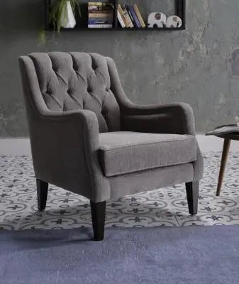 Pearle Accent Armchair (Pearle Grey) - Ferro Furniture