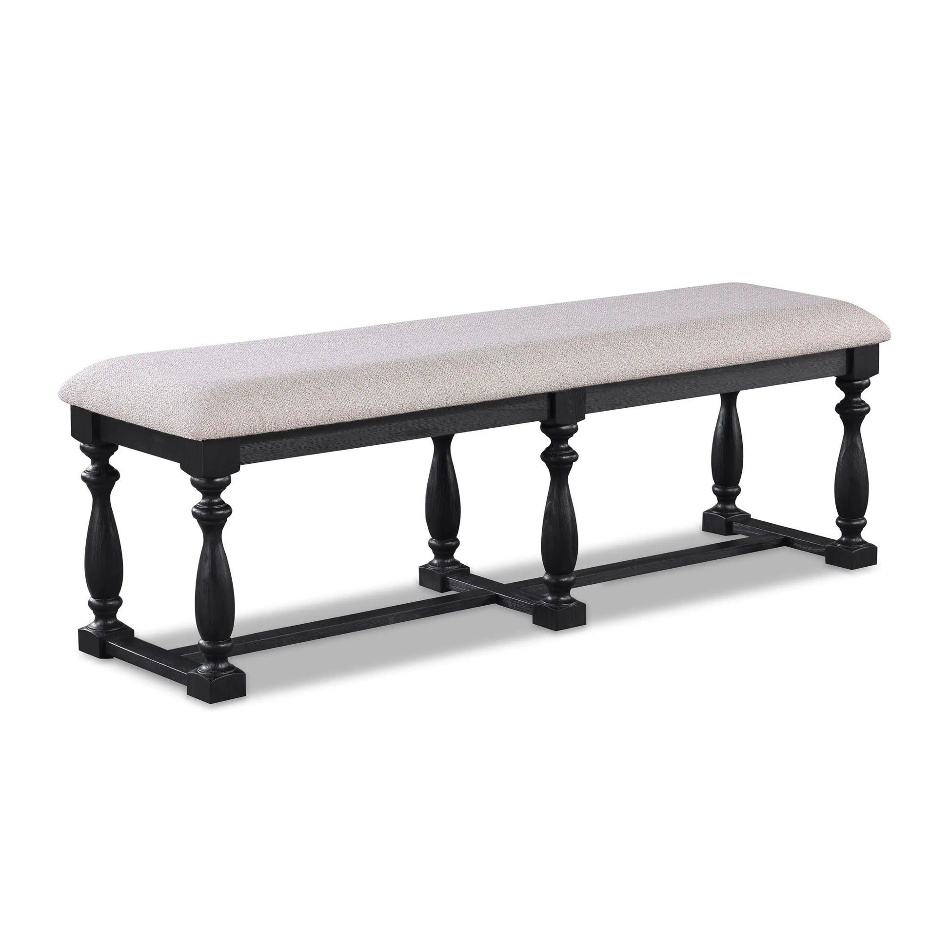 Regent - Bench - Charcoal Black - Ferro Furniture