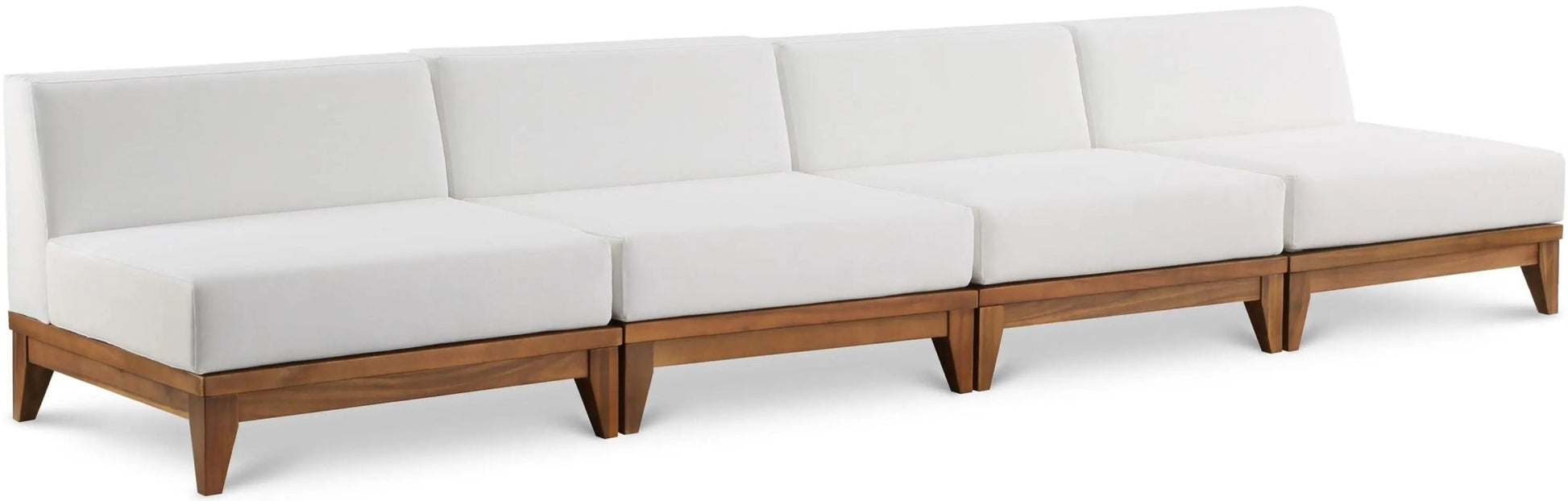 Rio - 4 Seat Modular Armless Sofa - Off White - Ferro Furniture