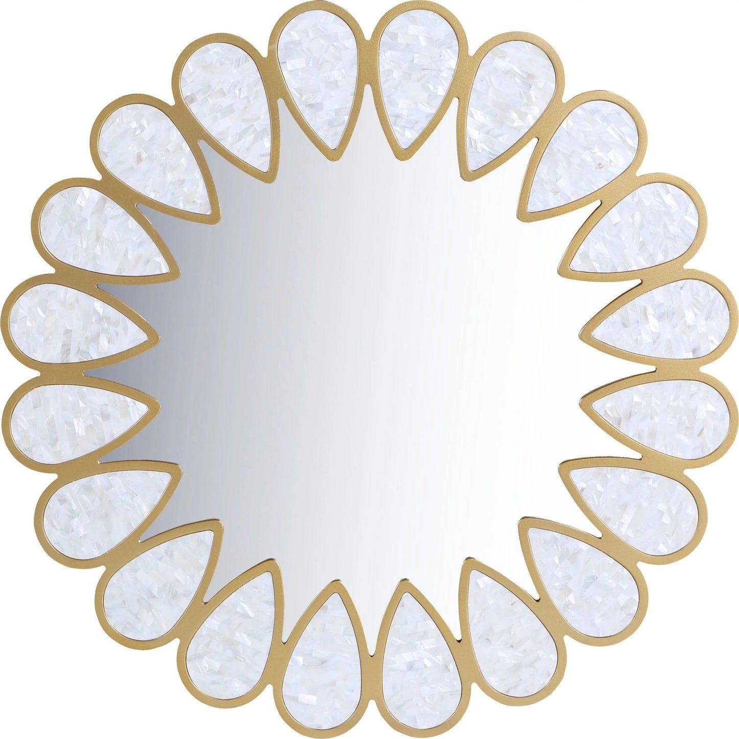 Shell - Mirror - White - Ferro Furniture