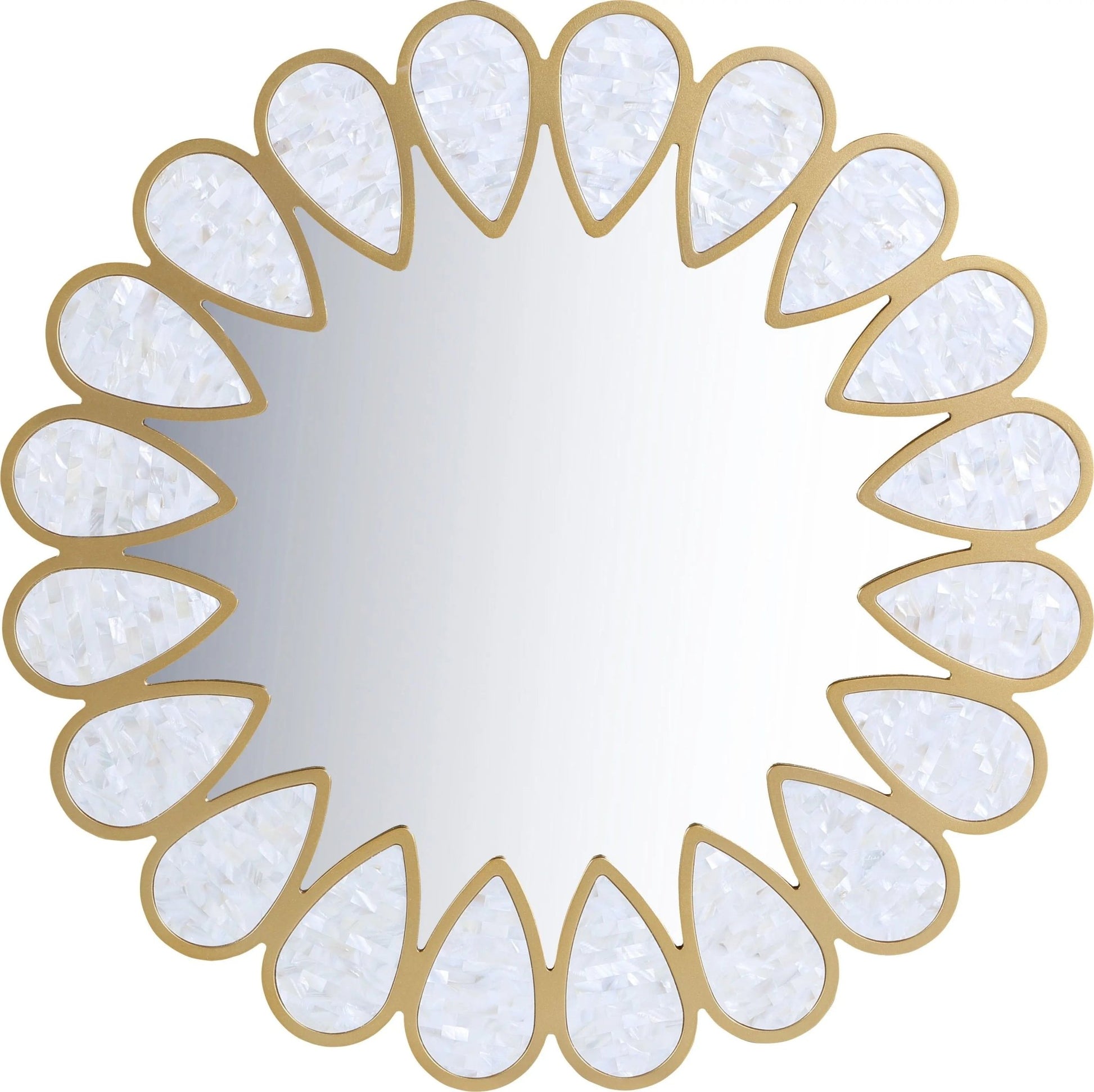 Shell - Mirror - White - Ferro Furniture