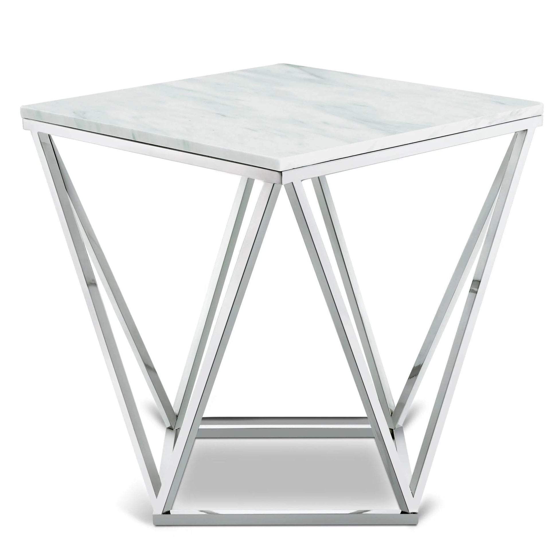 Skylar - End Table - Pearl Silver - Ferro Furniture