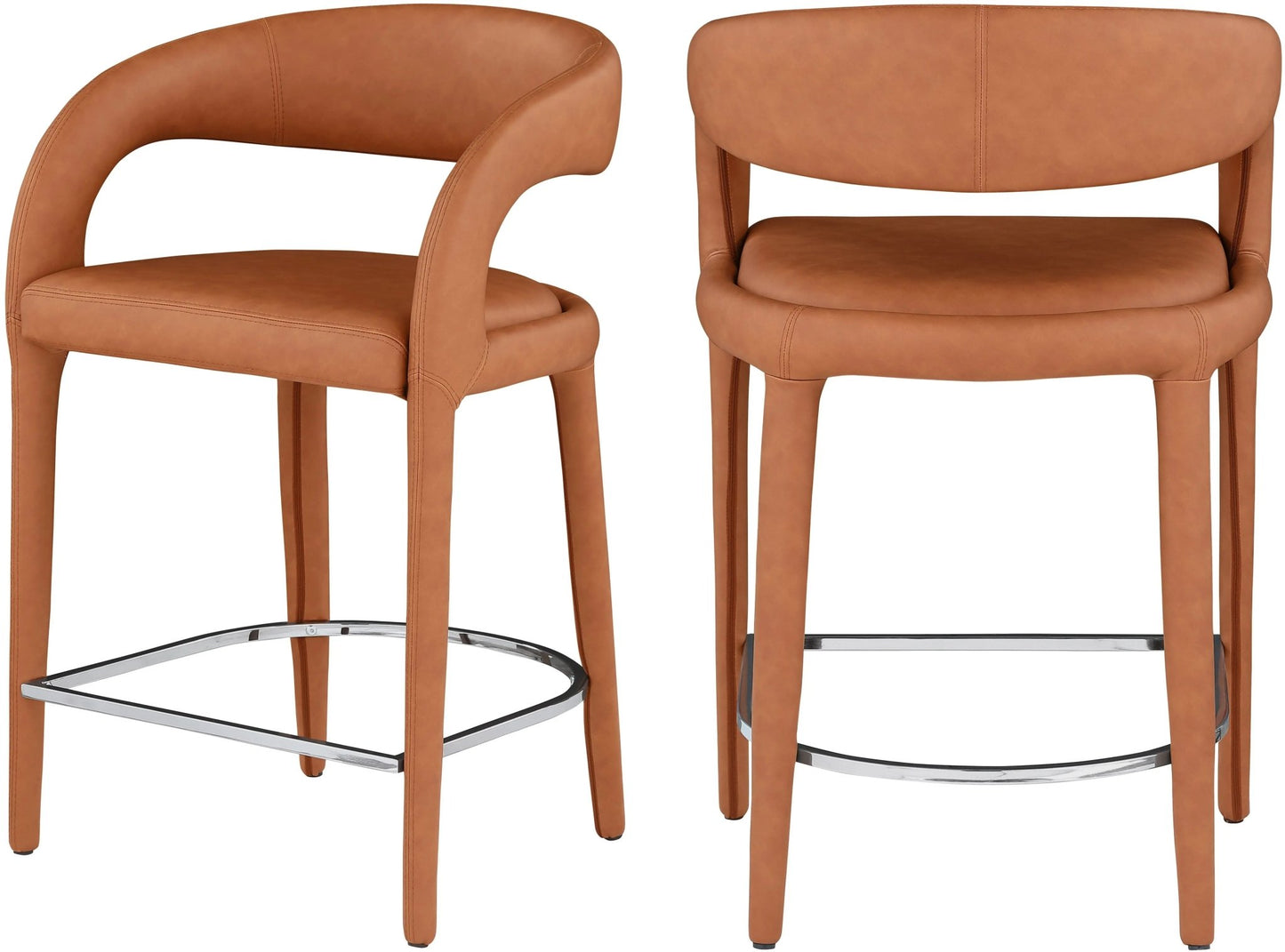 Sylvester - Stool - Cognac - Ferro Furniture