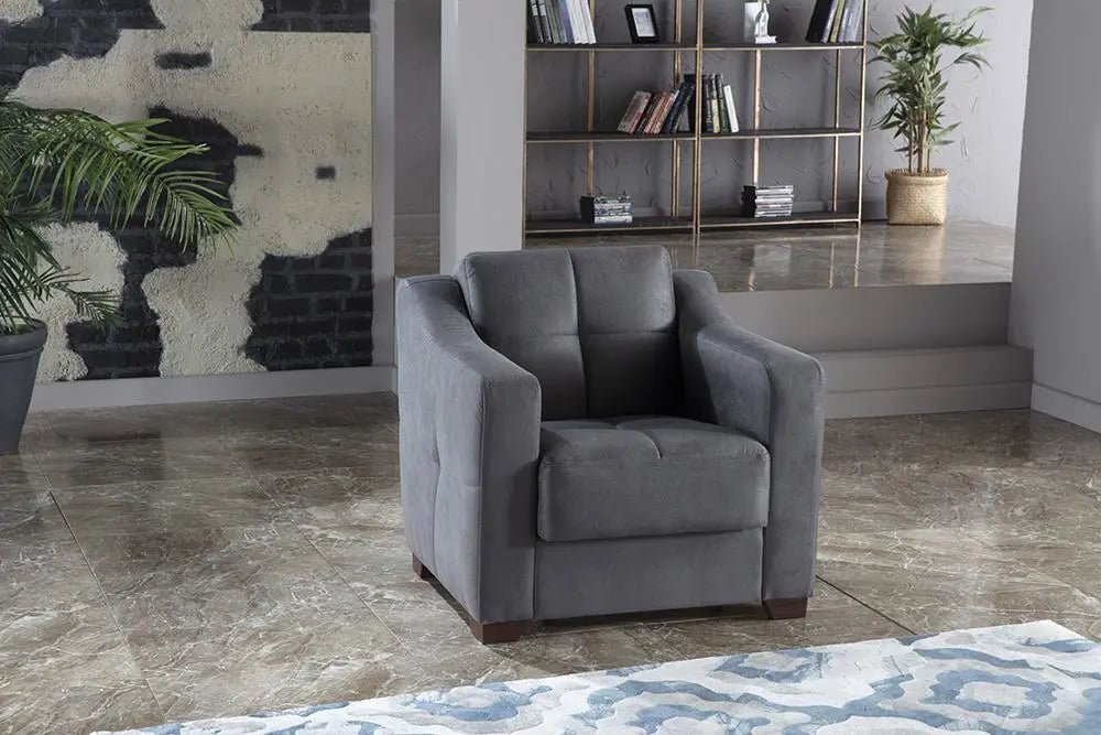 Tahoe Armchair (Melson Dark Gray) - Ferro Furniture